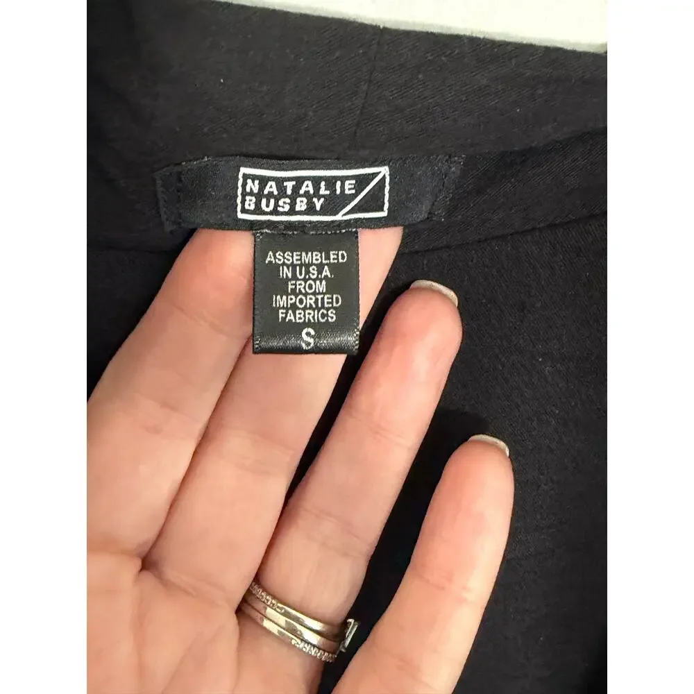 Natalie‎ Busby Black Crossover top size small